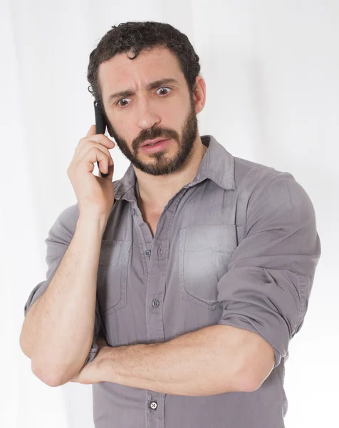 Uomo al telefono — Foto Stock