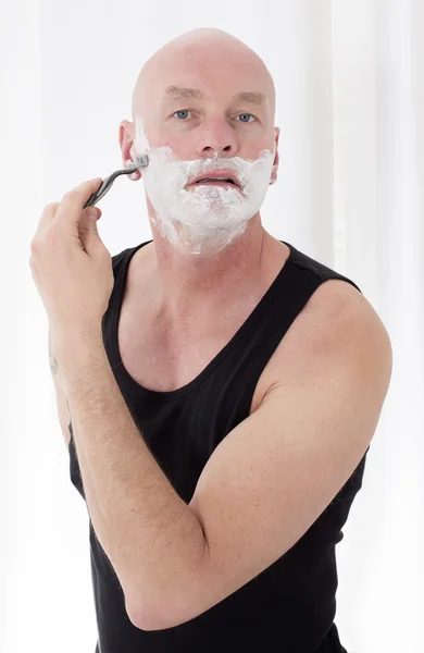 Man shaving — Stock Photo, Image