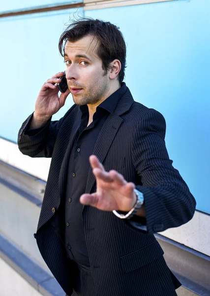 Businessman on the phone Stock Photo