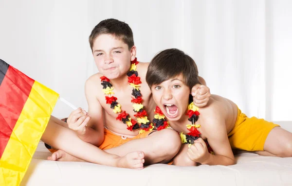 Two boys all excited — Stock Photo, Image