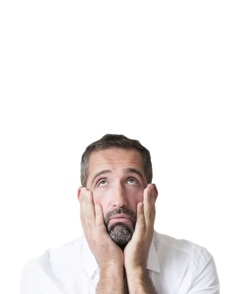 Portrait of  an exhausted man — Stock Photo, Image