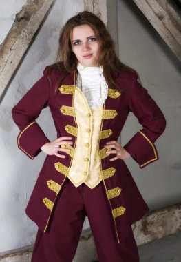 girl dressed as a prince clipart
