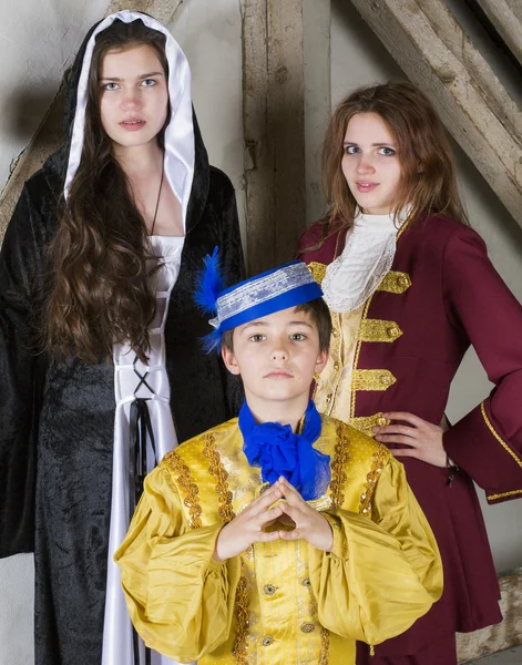 Princess,prince and witch — Stock Photo, Image