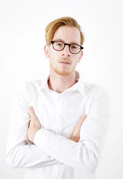 Portrait of a young red-haired man — Stock Photo, Image