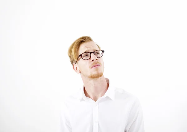 Portrait of a young red-haired man — Stock Photo, Image