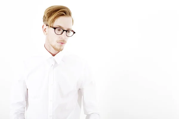 Portrait of a young red-haired man — Stock Photo, Image