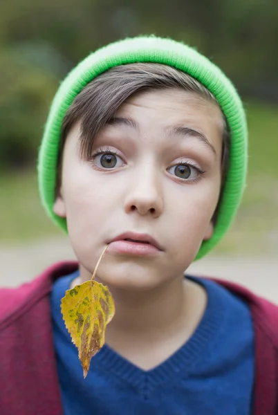Porträtt av en pojke — Stockfoto