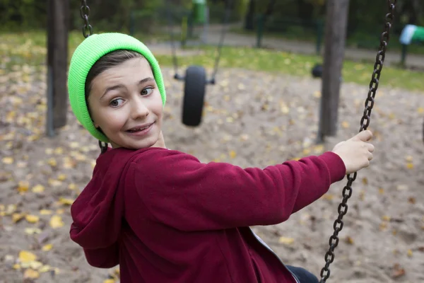 Boy on playground — Stock Photo, Image