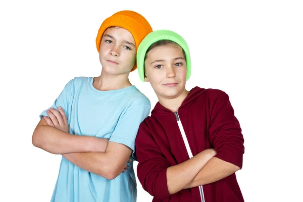 Två pojkar — Stockfoto
