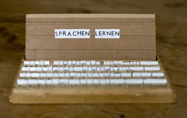 Text: "Sprachen lernen" — Stockfoto