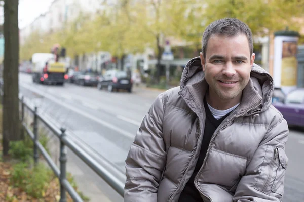 Portrait of a man in the street — Stock Photo, Image