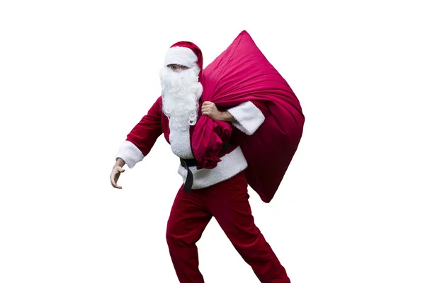 Santa Claus with his sack — Stock Photo, Image