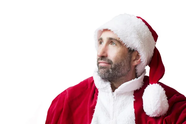 Portrait of a handsome Santa Claus — Stock Photo, Image