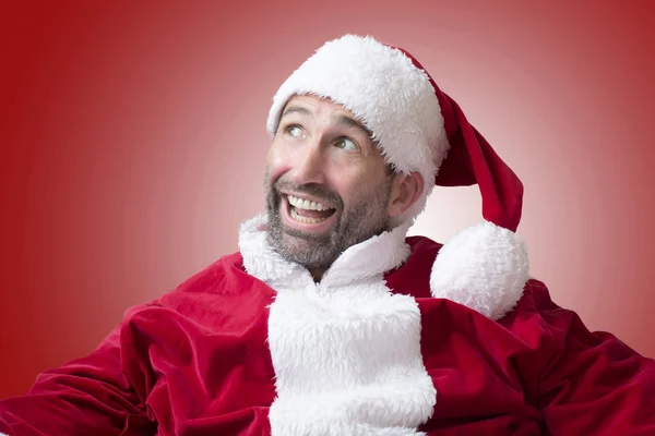 Portrait of Santa Claus laughing — Stock Photo, Image