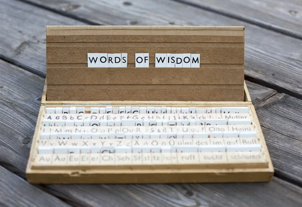 Słowa mądrości — Zdjęcie stockowe