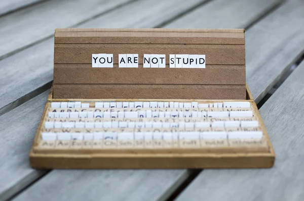 You are not stupid — Stock Photo, Image