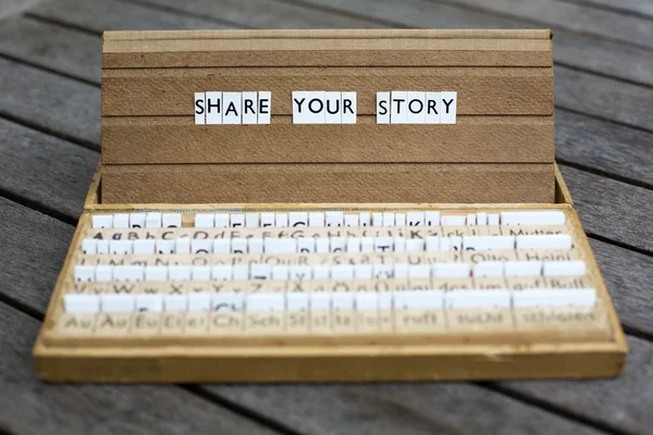 Share your story — Stock Photo, Image