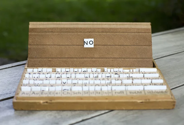 The word: No — Stock Photo, Image