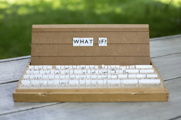 What if? — Stock Photo, Image