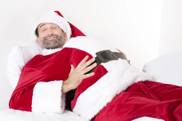 Somnoliento Santa Claus — Foto de Stock