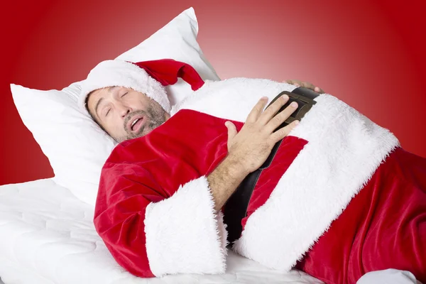 Somnoliento Santa Claus — Foto de Stock