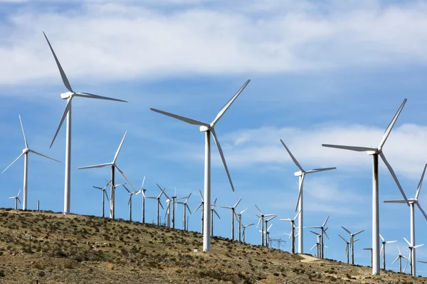 Wind turbines in Southern California — Stock Photo, Image