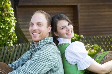 Bavyera çift birbirine yaslanmış