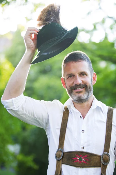 Portrait of bavarian man — Stock Photo, Image