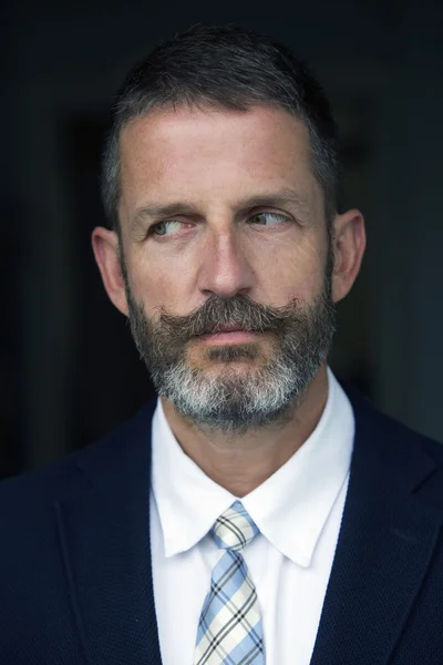 Portrait of handsome businessman looking to the side — Stock Photo, Image