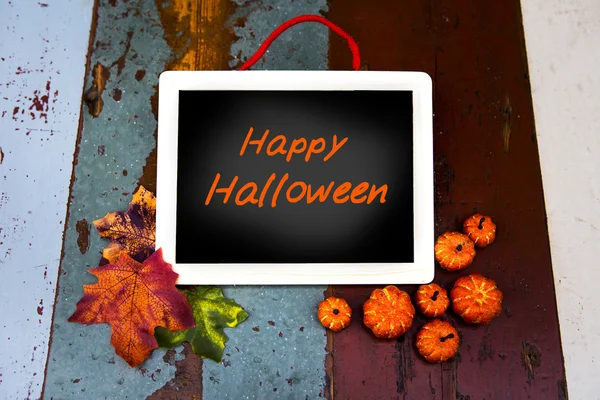 Blackboard with: Happy Halloween — Stock Photo, Image