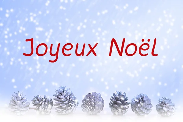 Franska "Joyeux Noel" (god jul) — Stockfoto