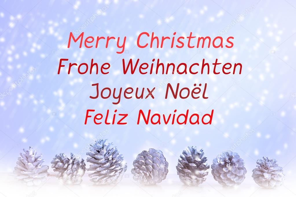 'Merry Christmas' written in different languages