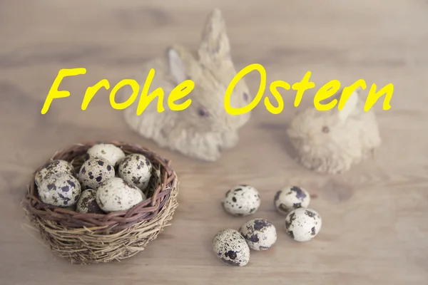 German 'Frohe Ostern' (Happy Easter) — 스톡 사진