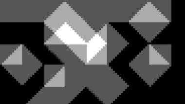 Arkaplan siyah ve beyaz geometrik şekil mozaik resimleme