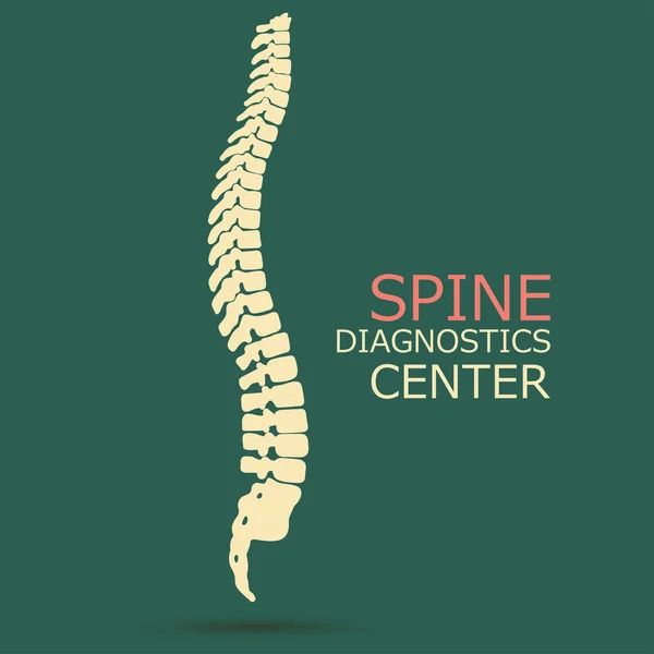 Spine diagnostics center — Stock Vector