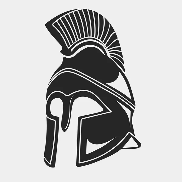 Spartan warrior Helmet — Stock Vector
