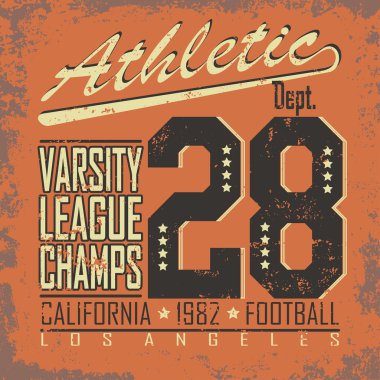 Vintage tipografi damga, t-shirt grafik