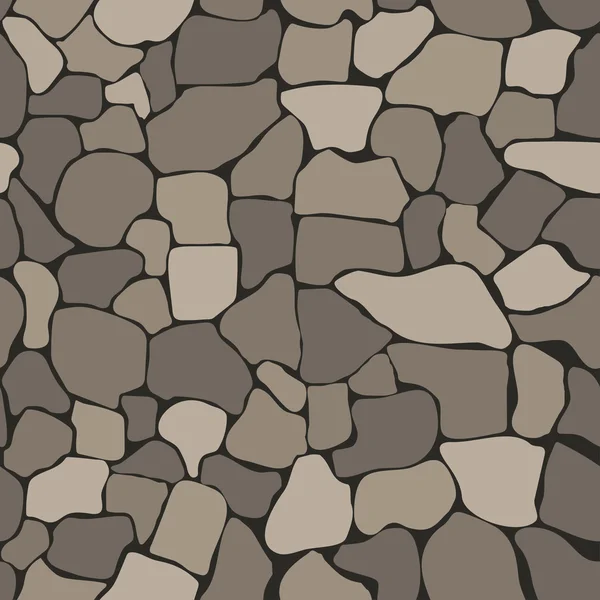 Stones wall seamless texture — Stock Vector