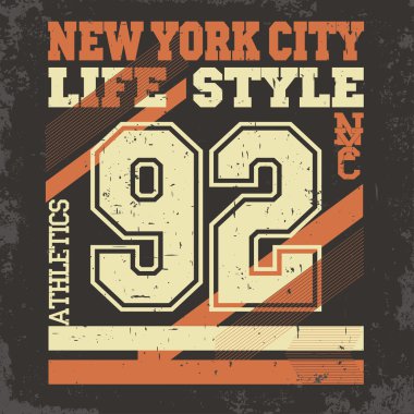 New York t-shirt grafik