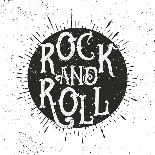 Música rock print — Vector de stock