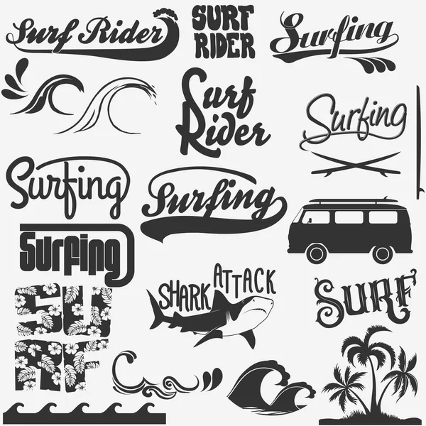 Surfing t-shirt projekt graficzny — Wektor stockowy