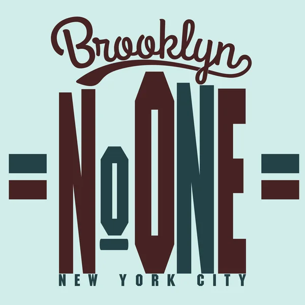 Brooklyn t-shirt grafik — Stok Vektör