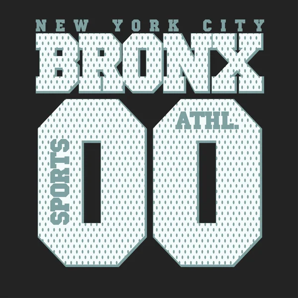 Bronx tričko grafika — Stockový vektor