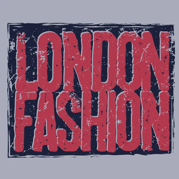 London city typografi t-shirt — Stock vektor
