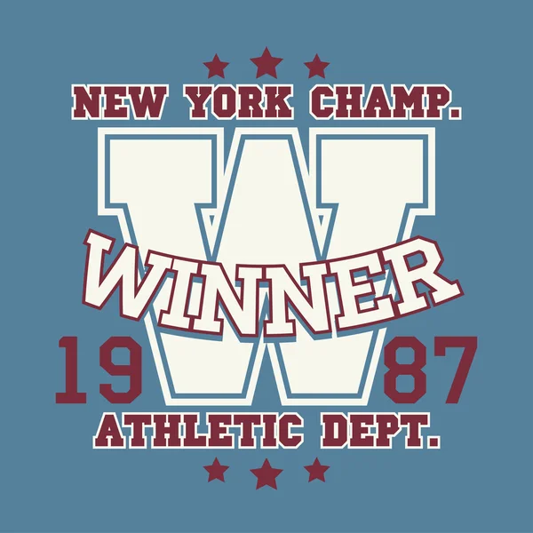 New York t-shirt gráficos —  Vetores de Stock