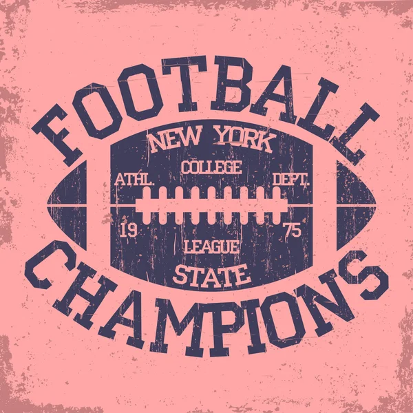 New York Sport Typographie, Logo de football — Image vectorielle