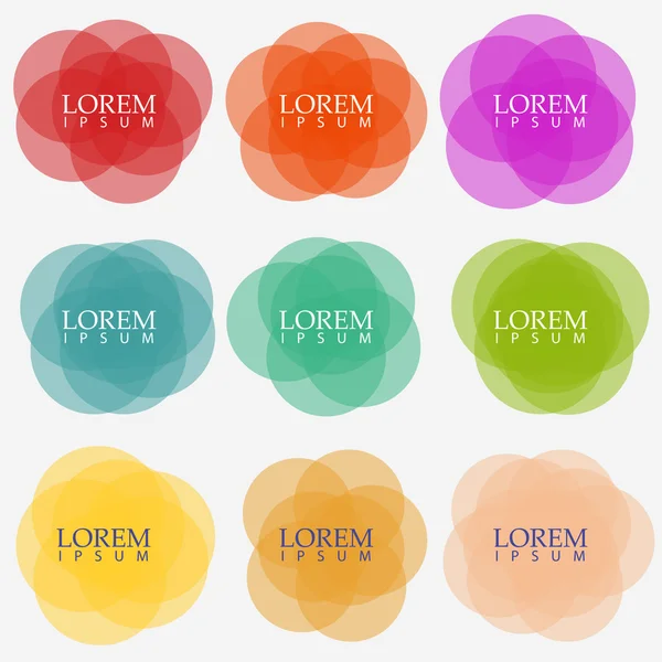 Banners circulares vectoriales — Vector de stock