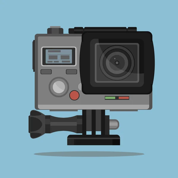 Camera for active Extreme sports — Stock Vector