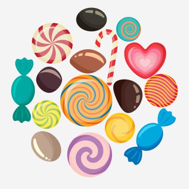vektör şekerler, lolipop