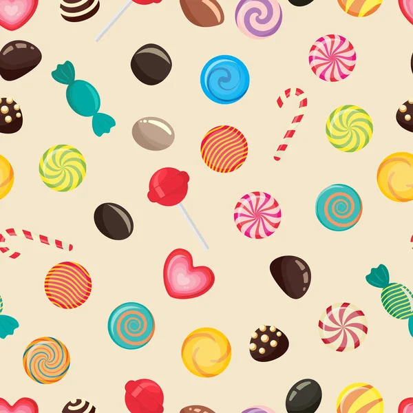 Vector godis textur, lollipop — Stock vektor